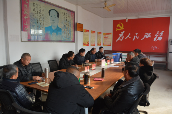 县财政局局长杨国旗到石桥镇田庄村赵庄村列席指导不忘初心牢记使命