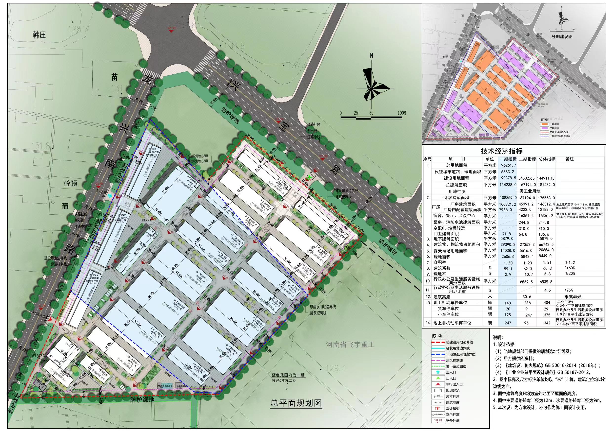 宝丰县高纯新材料产业园及配套设施建设项目一期修建性详细规划公示